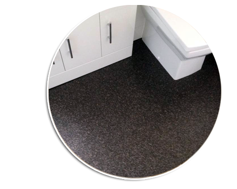 We can transform your kitchen or bathroom with a full
new vinyl water resistant floor